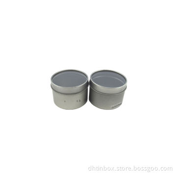 candle tin with window, candle holder, seamless candle container